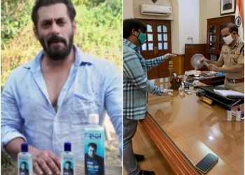 Salman Khan donates 1 lakh hand sanitisers to Mumbai Police