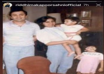 Riddhima Kapoor posts pic of Rishi, Neetu, Ranbir; see pic