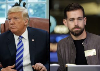 Donald Trump and Jack Dorsey