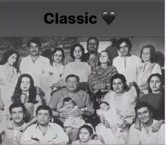 Riddhima Kapoor shares a 'classic' Kapoor family portrait