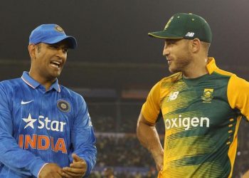 MS Dhoni and Faf du Plessis