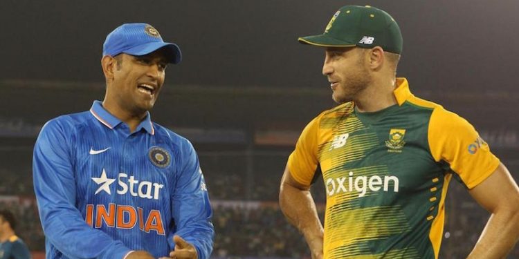 MS Dhoni and Faf du Plessis