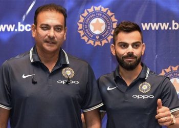 Ravi Shastri and Virat Kohli