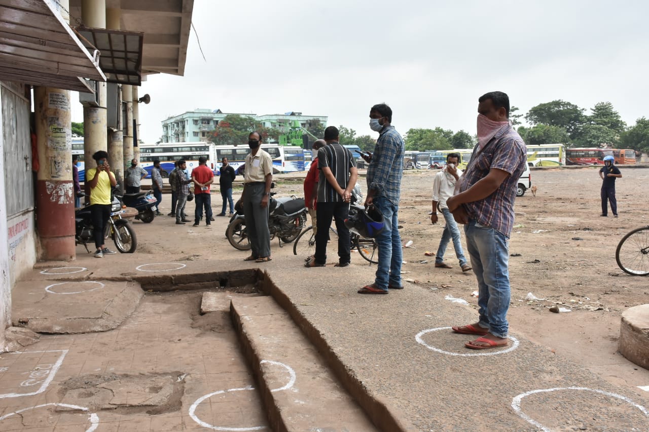 Relief for public as bus services resume in Odisha, but COVID-19 fear lurks