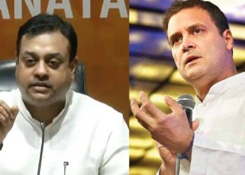 Sambit Patra and Rahul gandhi