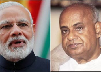 Modi wishes former PM Deve Gowda on his birthday