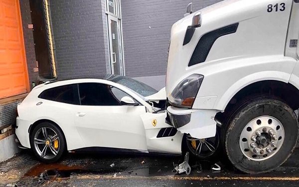 Fired from job, employee rams Volvo truck into bossâs Ferrari.