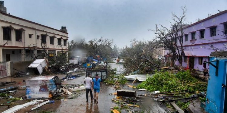 Cyclone Fani left a trail of destruction as it pounded Odisha May 3. (Photo: PTI)