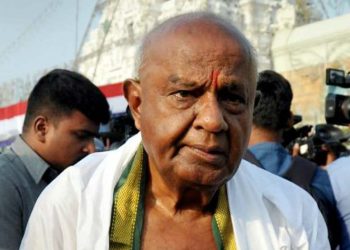 File photo of JD(S) patriarch HD Deve Gowda.