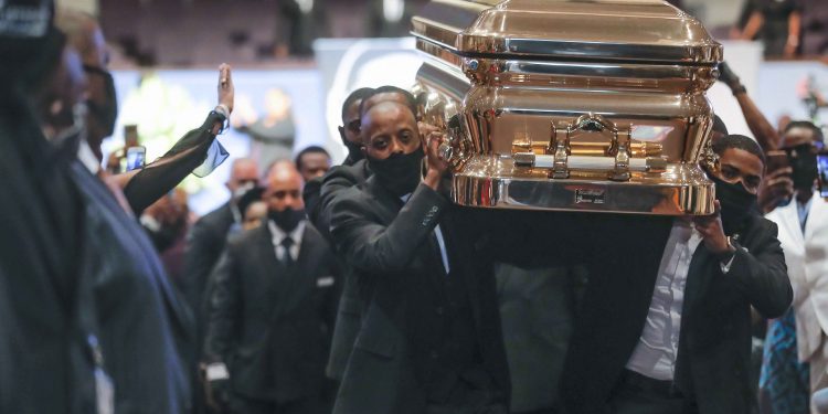 Casket of George Floyd