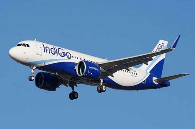 Indigo emergency door