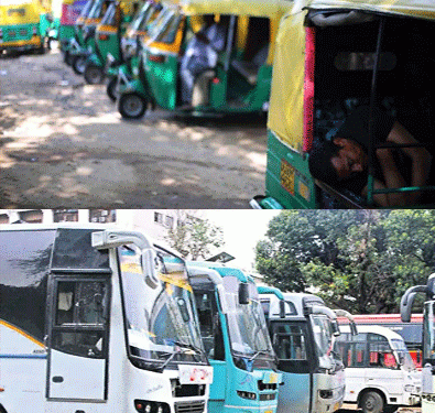  No restriction for plying of buses during shutdown in 11 districts