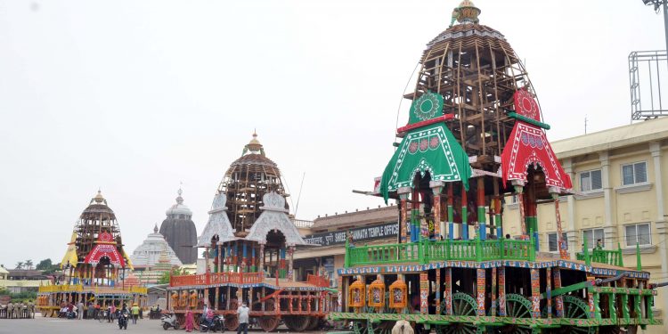 Rath Yatra chariots in Puri (OP Pic)