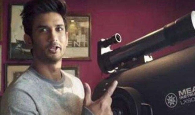 Sushant with telescope