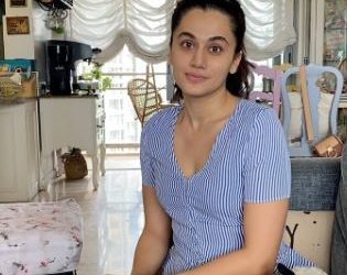 Actress Taapsee Pannu takes a dose of 'double workout' amid lockdown