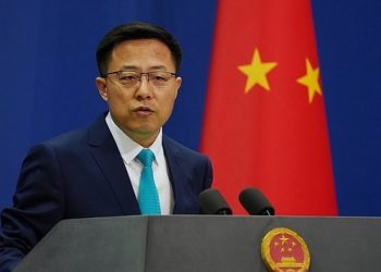 Chinese Foreign Ministry spokesman Zhao Lijian. Pic courtesy: Kashmir Observer