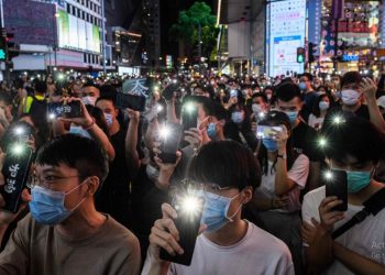 Hong Kongers hold first protest in years under strict rules