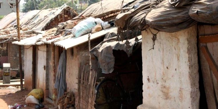 File photo of a slum in Bhubaneswar (Picture courtesy: Bhubaneswar Smart City Limited)