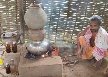 Cow urine, a mantra for disease-free life for this Angul man