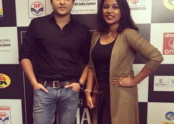 Joyeeta Roy with Babushan Mohanty.