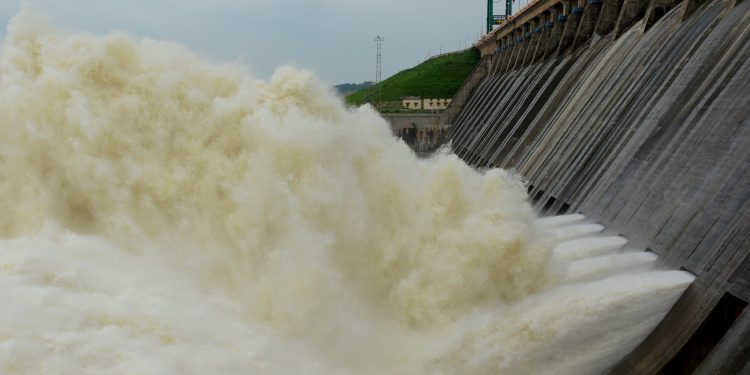 12 sluice gates opened at Hirakud dam to release flood water