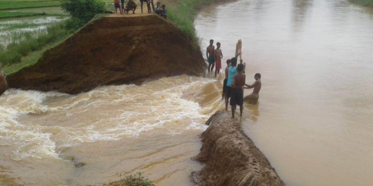 Breach in canal leaves 500 ha sand cast