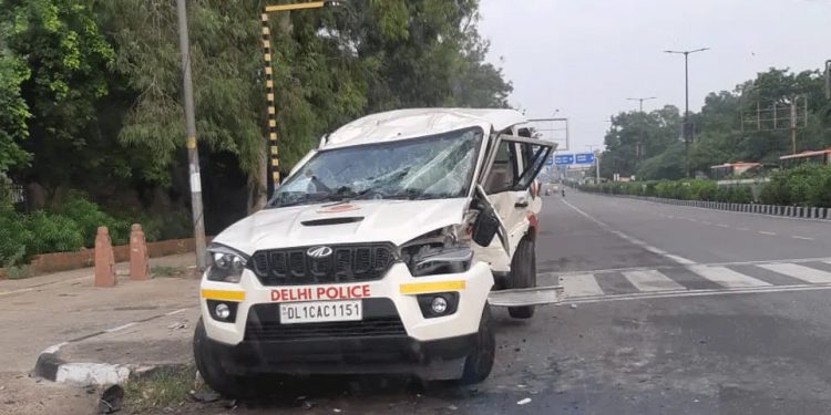 Delhi Police vehicle