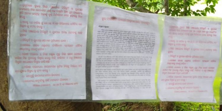 Kalahandi Atmosphere tense after Maoist posters drum up support for ‘August 18 shutdown’