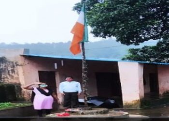 National Flag flown upside down at Malkangiri school 