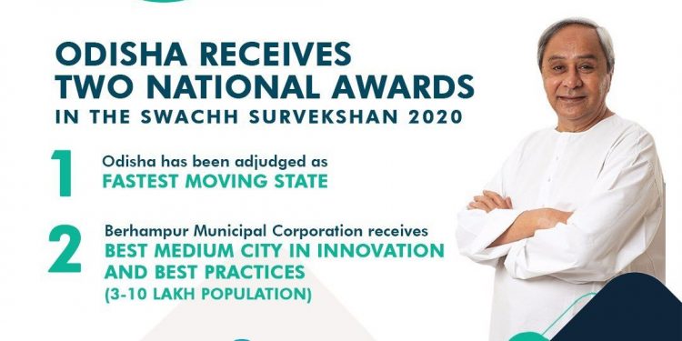 Odisha bags two awards in Swachh Survekshan 2020