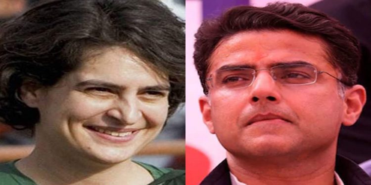 Priyanka Gandhi and Sachin Pilot