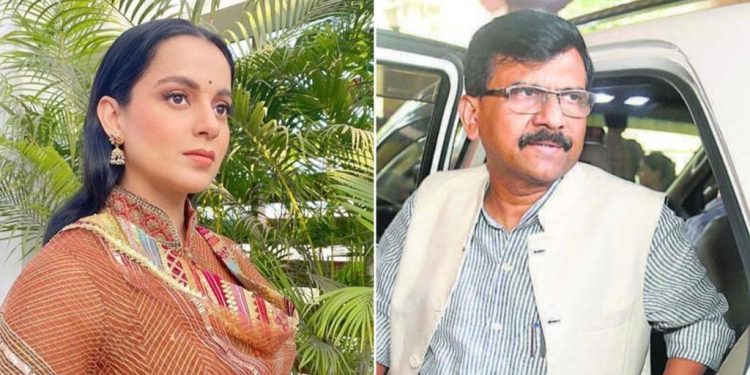 Kangana Ranaut and Sanjay Raut