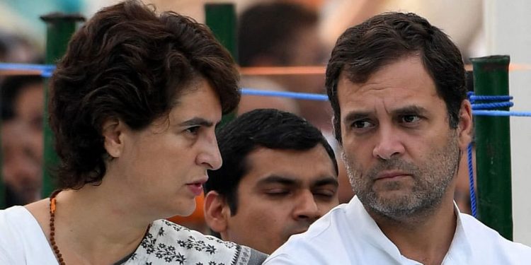 Priyanka Gandhi and Rahul Gandhi