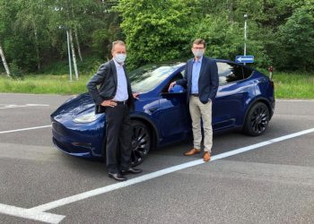 CEO test drives the Tesla Model Y, calls it a VW 'reference' car: Source Electrek.