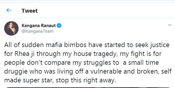 Kangana tweet