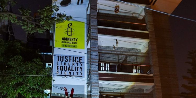 The Amnesty International office in Bangalore. (PC: PTI)