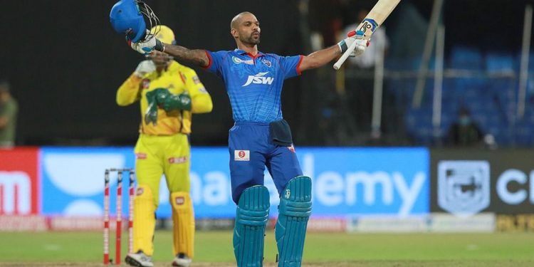 Shikhar Dhawan celebrates after Delhi Capitals' win against Chennai Super Kings, Saturday