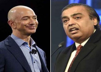 Jeff Bezos and Mukesh Ambani