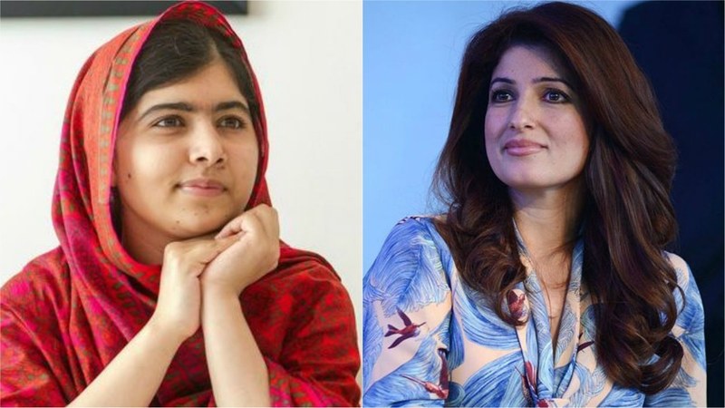 Malala Yousafzai and Twinkle Khanna