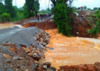 Diversion road of under-construction bridge washes away in Ganjam
