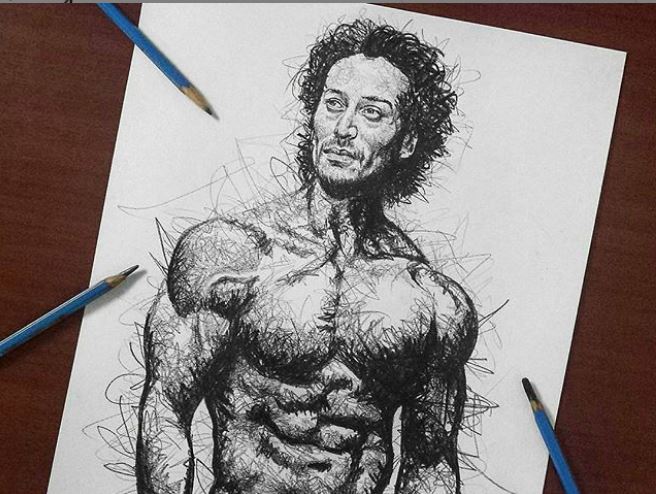 Tiger shroff drawing step by step | sketch tutorial | Baaghi 3 drawing -  YouTube
