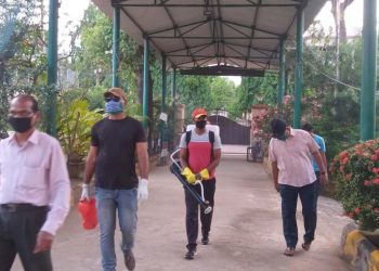 BJEM School in Bhubaneswar being sanitised