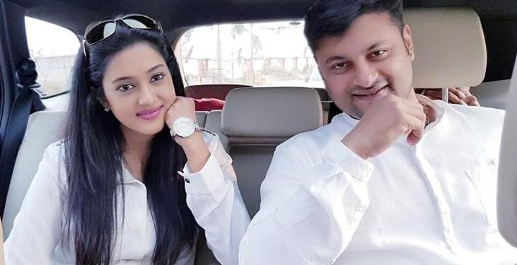 In happier times: File photo of Anubhav Mohanty and his wife Varsha Priyadarshini