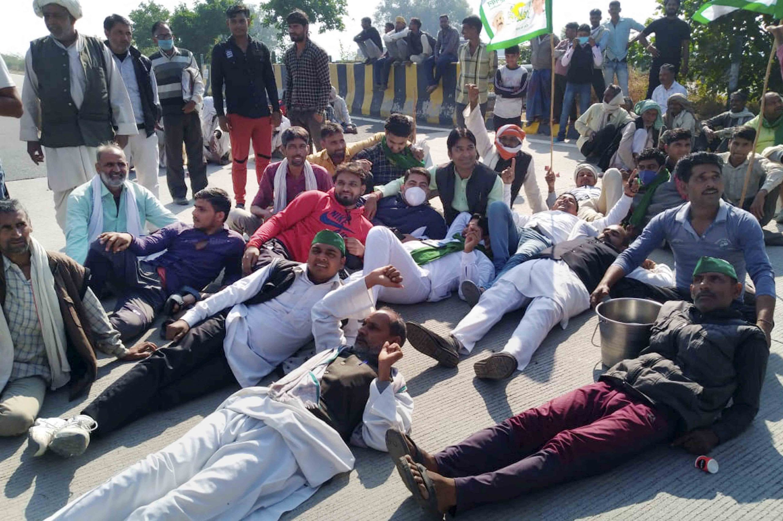 Farmers protest