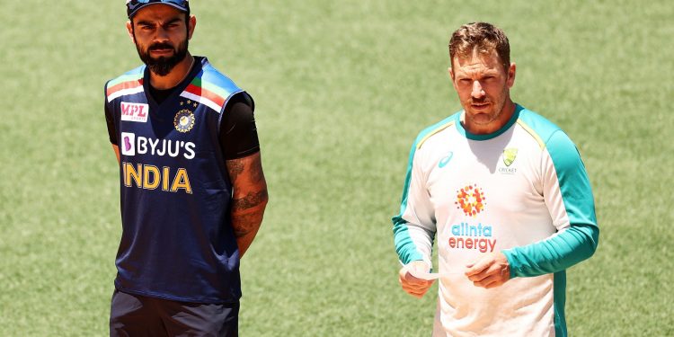 Virat Kohli and Aaron Finch
