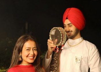 Neha Kakkar shares glimpses of first Karwa Chauth with husband Rohanpreet
