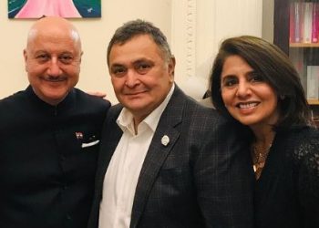 Anupam Kher shares emotional post after meeting Neetu Kapoor without Rishi Kapoor