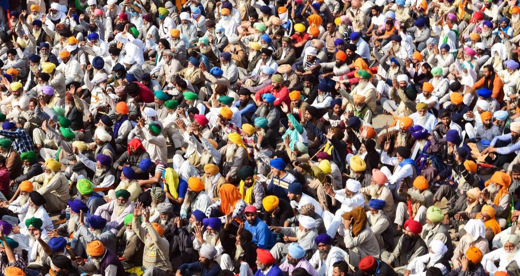 Protesting farmers