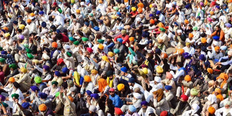 Protesting farmers