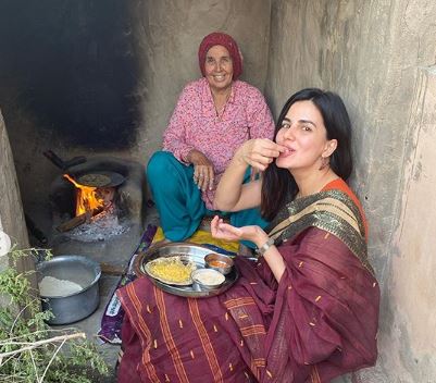 Actress Kirti Kulhari enjoys winter in Rajasthan with Bajra roti lunch